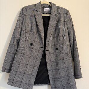 Calvin Klein Houndstooth Glen Plaid Blazer